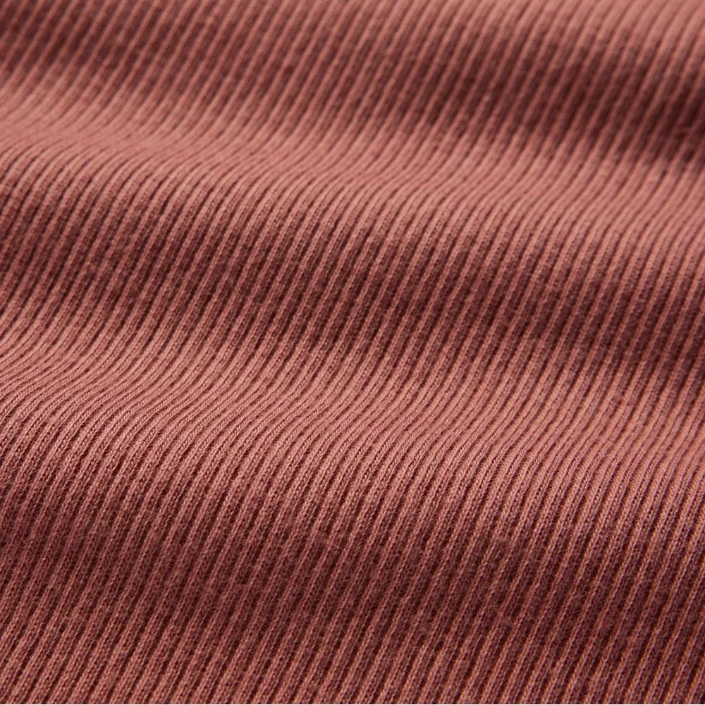 SKIMS Cotton Ribbed Plunge Bralette In Redwood- LARGE - Picture 6 of 6